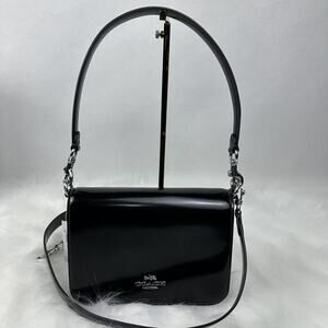 Coach Quinn Shoulder Crossbody Bag In Novelty Leather/Black CY657 NWT